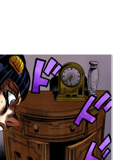 ダチコー V Twitter ついにジョジョ第5部アニメの最終回まで1週間ッ 楽しみですが 祭りが終わるよーな寂しさもありますねェ 画像はいつもの ジョジョコラでビフォー アフタァーッ 腫物で家具と壁に隙間ができてたり 時刻を夕方から夜にしてたりと 細かい修正なんか