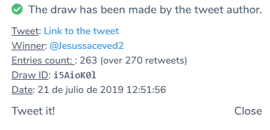 Monstter31's tweet photo. ¡Aquí tenemos al ganador/a del Vestido Celestial, @Jesussaceved2  , con su amig@ @AnahiVi12896702 , que se lleva otro Vestido Celestial! ¡Felicidades!
En breves haré una encuesta para futuros concursos. https://t.co/glvZ9sXHyz