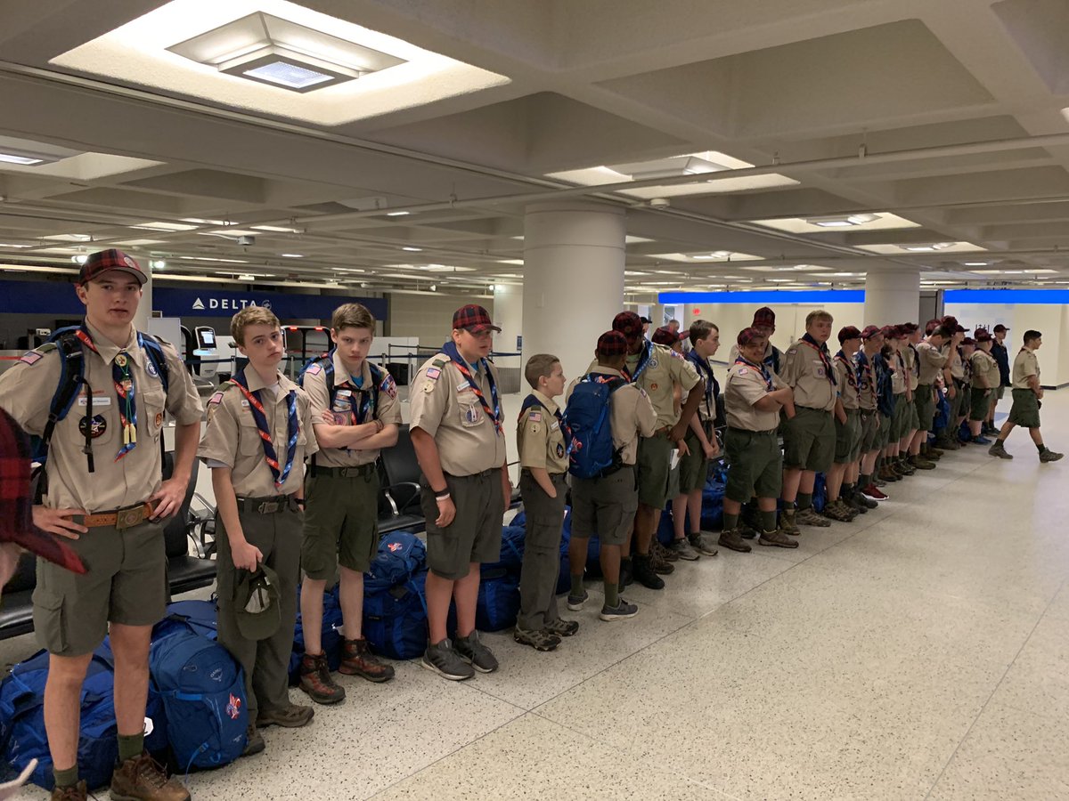 WorkingMyTicket's tweet photo. On the plane and ready to jet off to @2019_wsj and the @BechtelSummit. #ScoutJamboree #ScoutForLife #BePrepared #LifeLongFriends https://t.co/lVGhhVAoAm