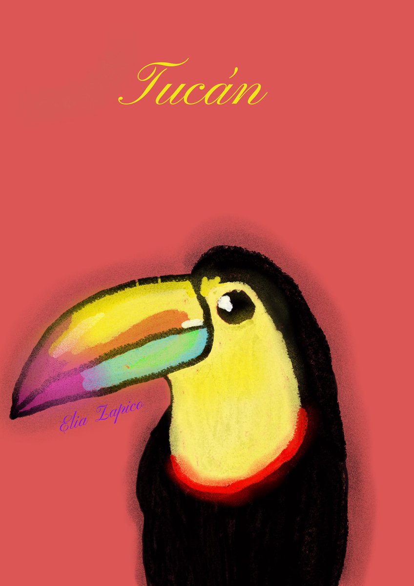#Tucán #Aves #ilustratelia #ilustradoraautodidacta