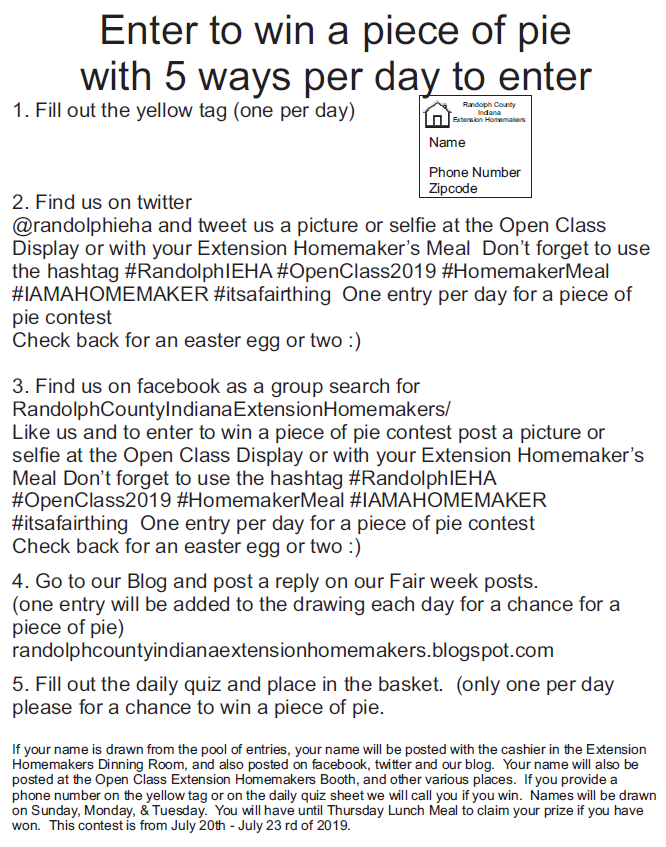 randolphieha's tweet photo. How to Win A Piece of Pie - Fair Week 2019 https://t.co/yWqvBRogRS