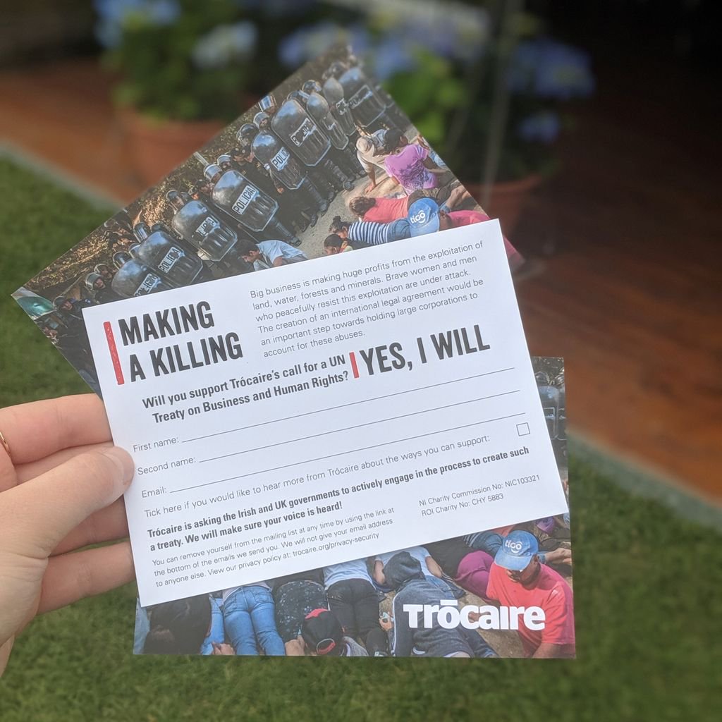 trocaire's tweet photo. Today is our last day at @cityspectacular Cork! Take a look inside Trócaire's tent to learn what it's like to be a human rights defender in Guatemala. Help them by supporting Trócaire's call for a UN Treaty on Business and Human Rights. #layacityspec https://t.co/kWdNaXzRFg