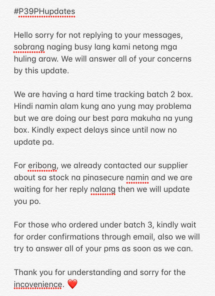 purchasers39ph's tweet photo. #P39PHupdates 
~~ Send us a message if you have any questions or clarifications and also up your messages if we haven’t replied yet 😊😊 https://t.co/AJmfX0J0bq