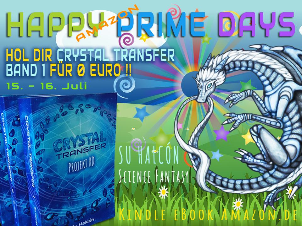 SuHalcon's tweet photo. #Amazon #primeday und wir sind dabei!
Hol dir #CrystalTransfer 'Projekt RD' für 0 Euro!
15. und 16. Juli (Frühstart 14. Juli 😄)
🦄📲https://t.co/bnK3ykRVyD
#sciencefiction #fantasy #scifi #sciencefantasy #aliens #gestaltwandler
#drache #Kindle #WritingCommunity #indieauthor https://t.co/IMzR1dmhZM