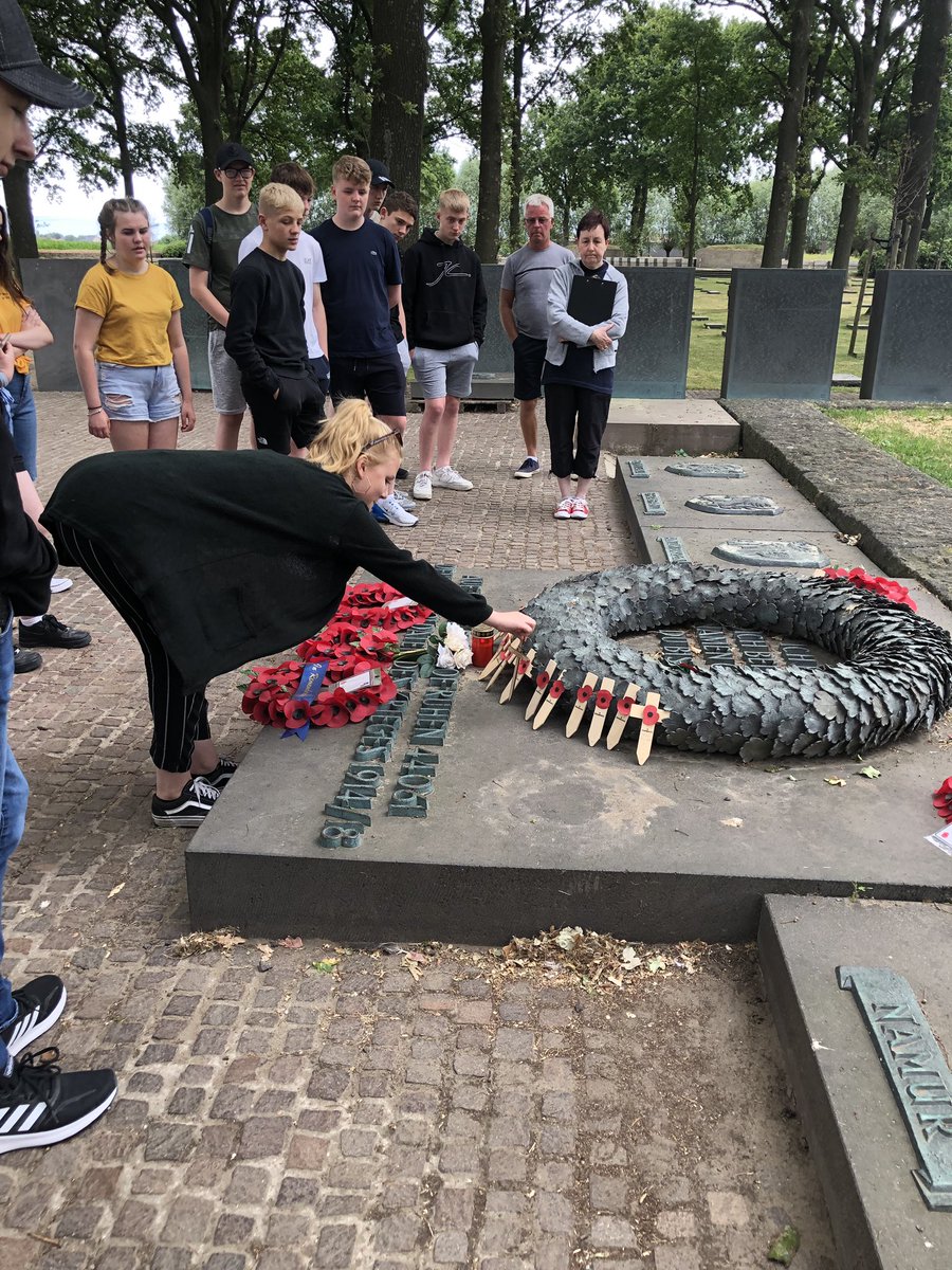 Visiting Langemark cemetery to honour the German dead. Our kids were as always so respectful. We will remember them.