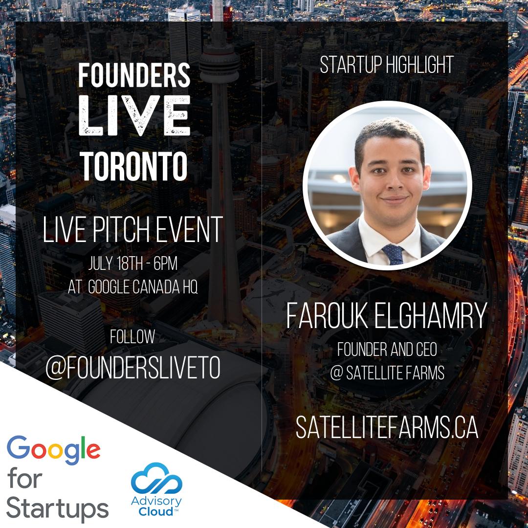 FoundersLiveTo's tweet photo. This month on Founders Live Toronto we are featuring Farouk Elghamry from Satellite Farms to talk about how they are building farms in the middle of the city.
.
.
#startuptoronto #foundersliveto #torontostartups #torontofounders #madeintoronto https://t.co/rsA924xNSl