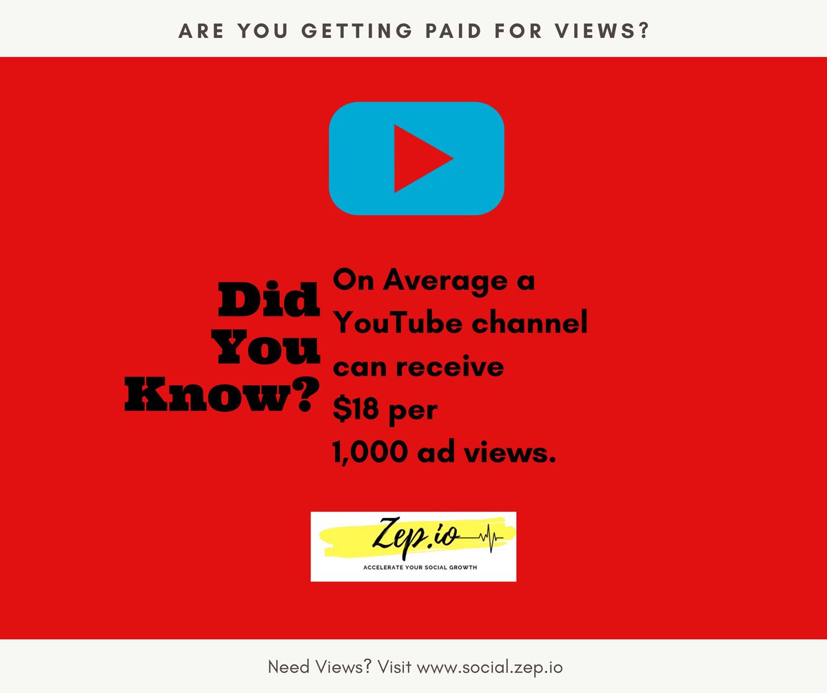 io_zep's tweet photo. How Much do YouTubers Make? #YouTubeViews #buyviews #views #views4views #YouTube https://t.co/BNcdJxYPh5