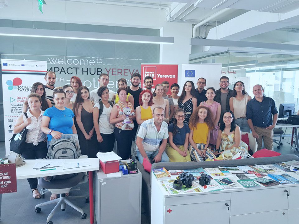 We are once more excited to announce that we are finalists of  #socialimpactawards 2019 🥳 On July 13 we took part in an Incubation “Bootcamp” @ImpactHubEVN, led by Jose Antonio Morales about #fearandfail 🇪🇺#EU4Business @EU_Armenia @AcbaCredit #volunteam