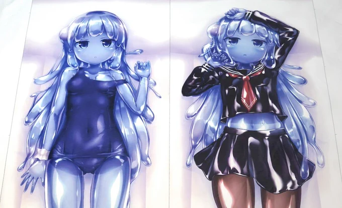 💧抱き枕の色校正はこんな感じ 