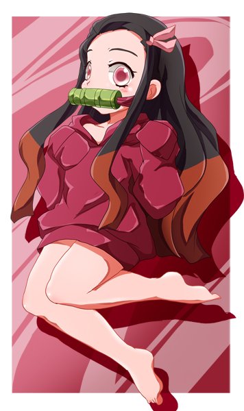 ししのんさんがTwitterに投稿した竈門禰豆子(鬼滅の刃)のイラスト。