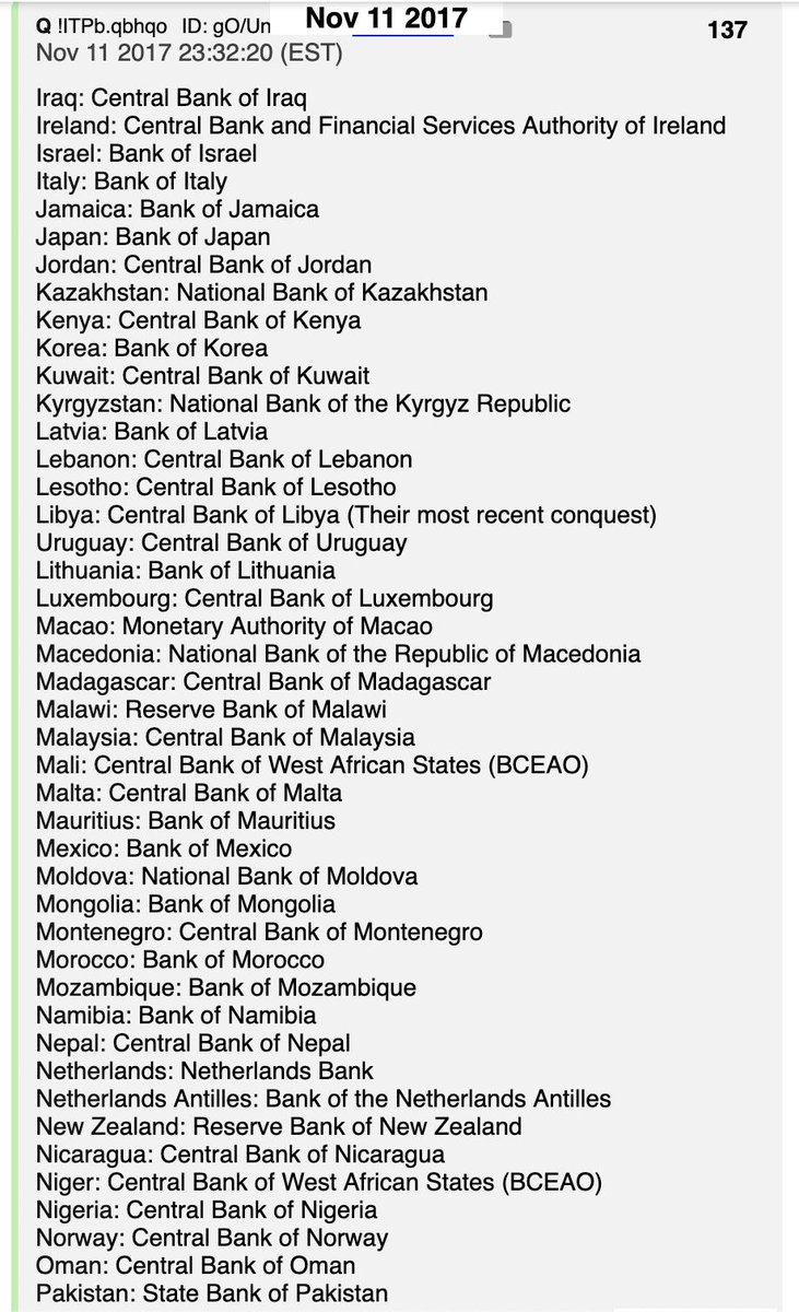 17. Comparing Ronald Bernard's account with what  #QAnon's been revealing elucidates  #Q's "keystone" (Nov 2017)? #133:"House of Saud (6+++) - $4 Trillion+Rothschild (6++) - $2 Trillion+Soros (6+) - $1 Trillion+" #140:"SA.Strings cut (+++)" https://twitter.com/DocRock1007/status/1150257306619301888