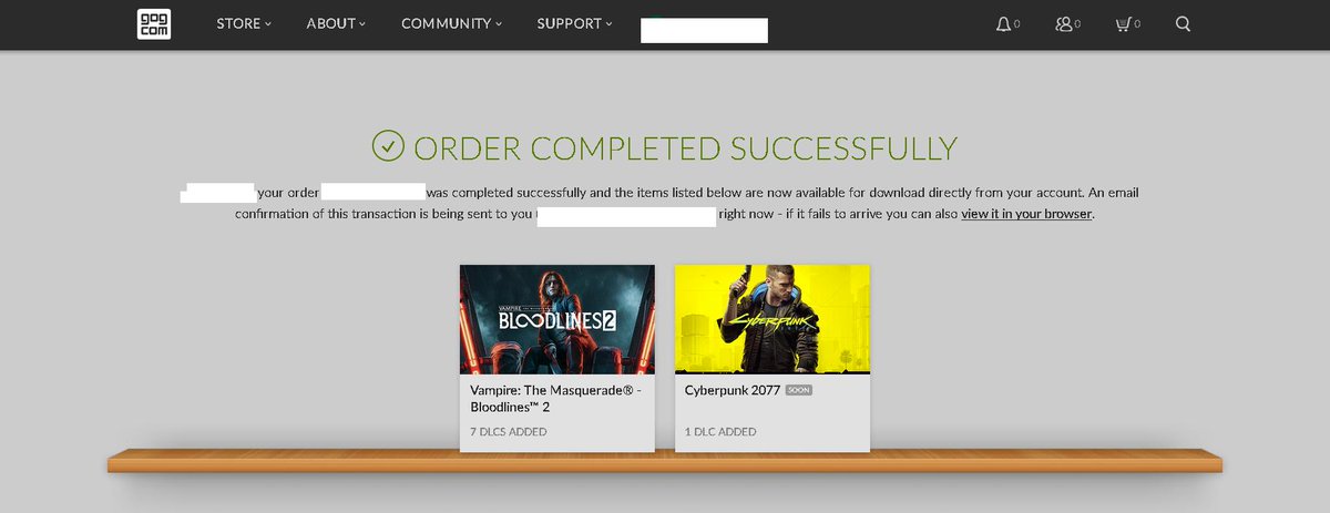 ErikMalkavian's tweet image. (Removed personal info and re-tweeted this) Took the plunge and I have been waiting for FOREVER!  @CyberpunkGame @VtM_Bloodlines at my FAVORITE Store @GOGcom #SupportDevelopers @CDPROJEKTRED @PdxInteractive @HardsuitLabs and go ahead and Pre-Order these CAN&apos;T MISS DIAMONDS!💎