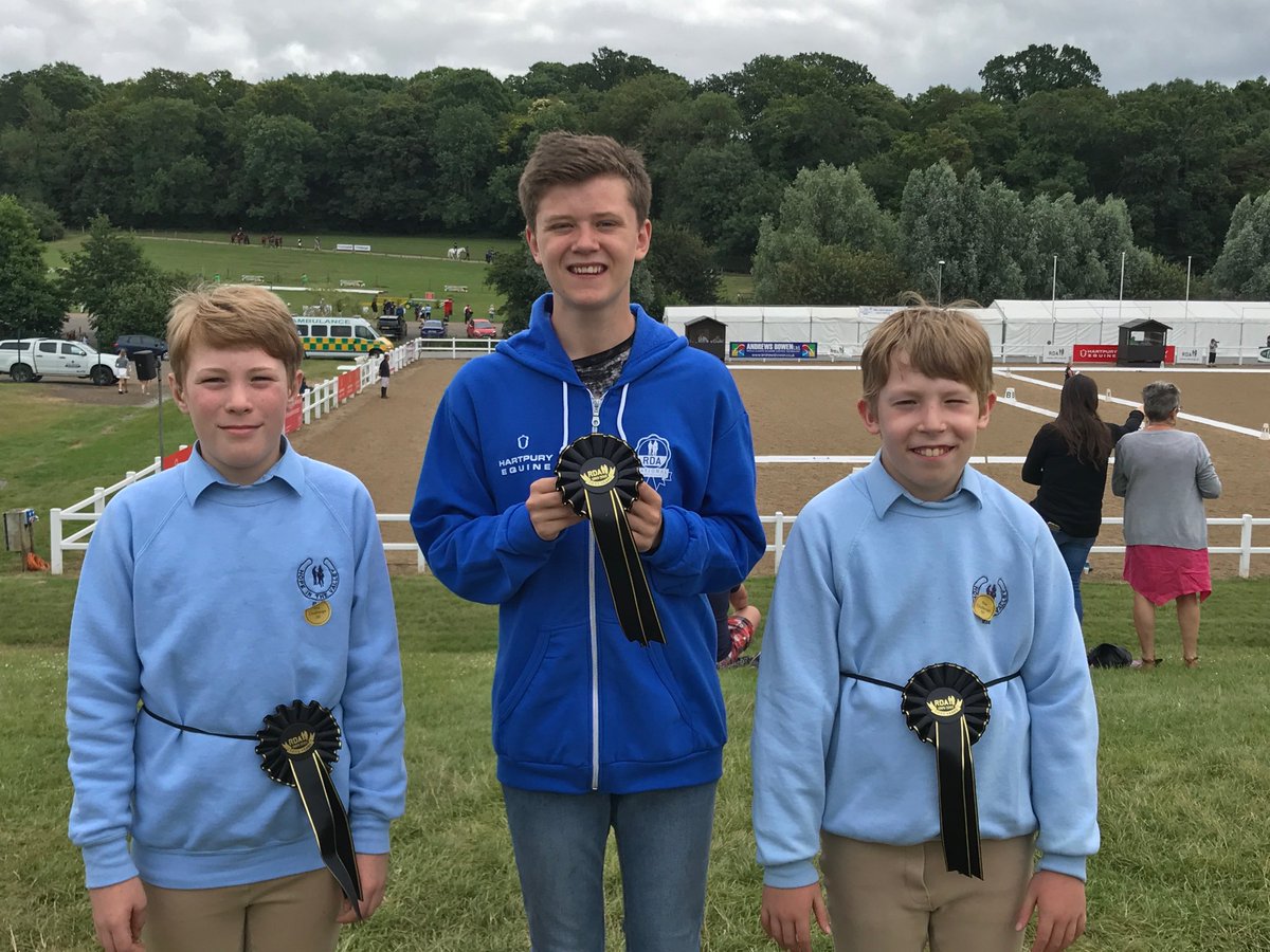 Will, Stanley and Fergus at the RDA National Championships in Hartpury College, Gloucestershire. Great riding boys!