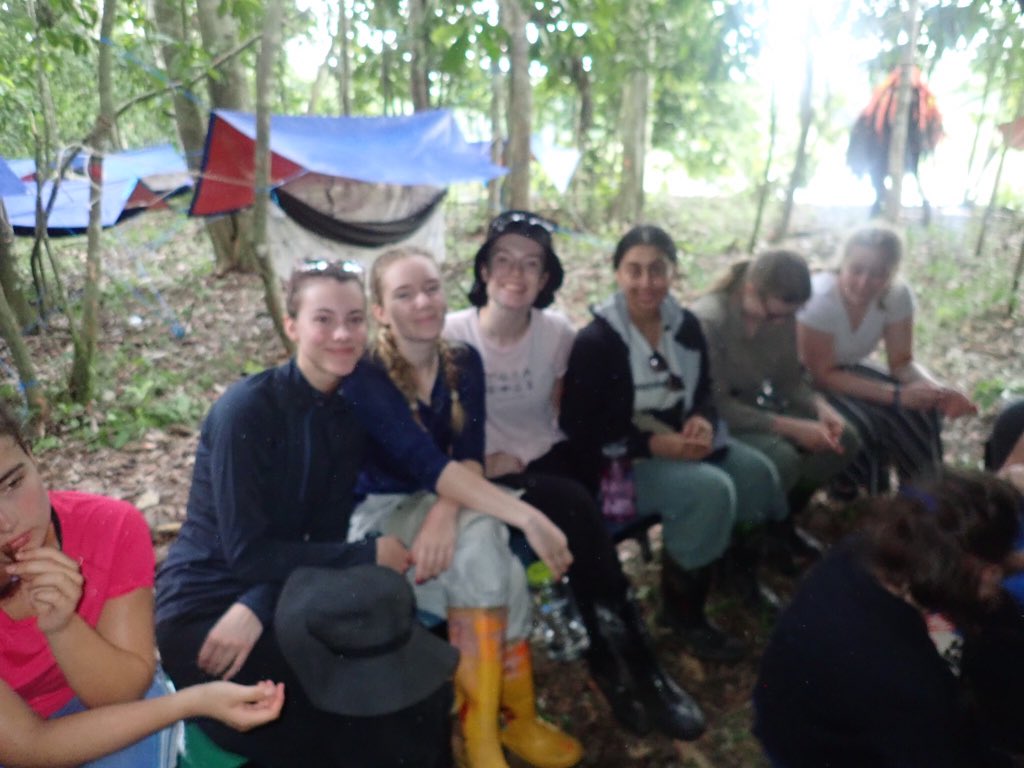 QSeniorTrips's tweet photo. Setting up camp in the jungle #TeamTimbaTimba #Borneorainforest @TheQueensSchool @CampBorneo https://t.co/0qUfwyip4B