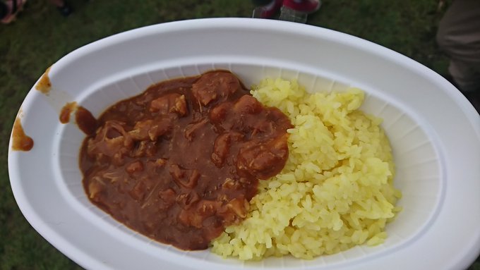 砲雷撃戦よーい!舞鶴おつかれさまでした! 設営してすぐに行ったらカキとサザエと無水カレーすいてたから食べれてよかった マンガンジホウハコンカイモムリダッタヨ 