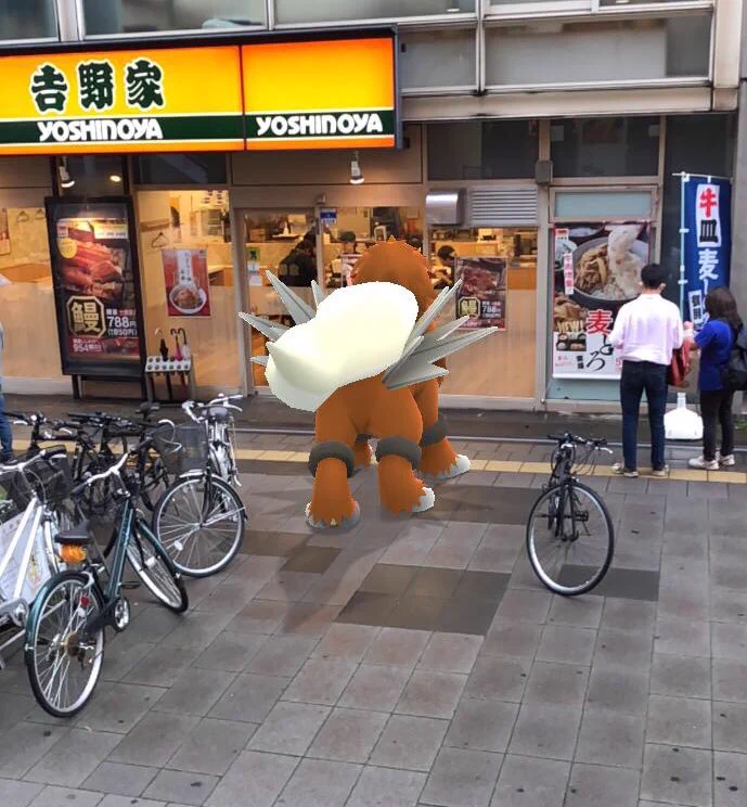 伝説ポケモン・エンテイも吉野家に入るのねｗｗｗ