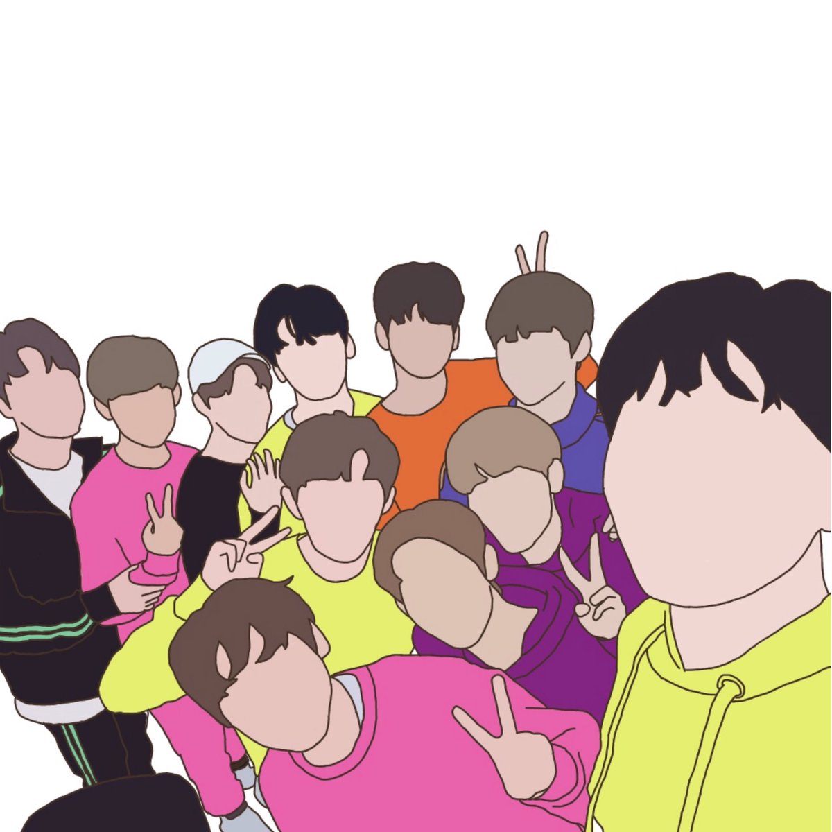 ベストセレクション Wanna One イラスト