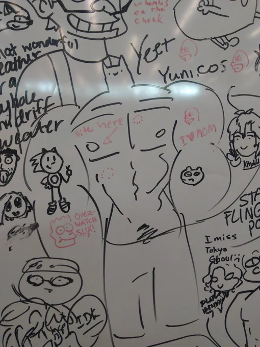 also some great whiteboard drawings ahaha 