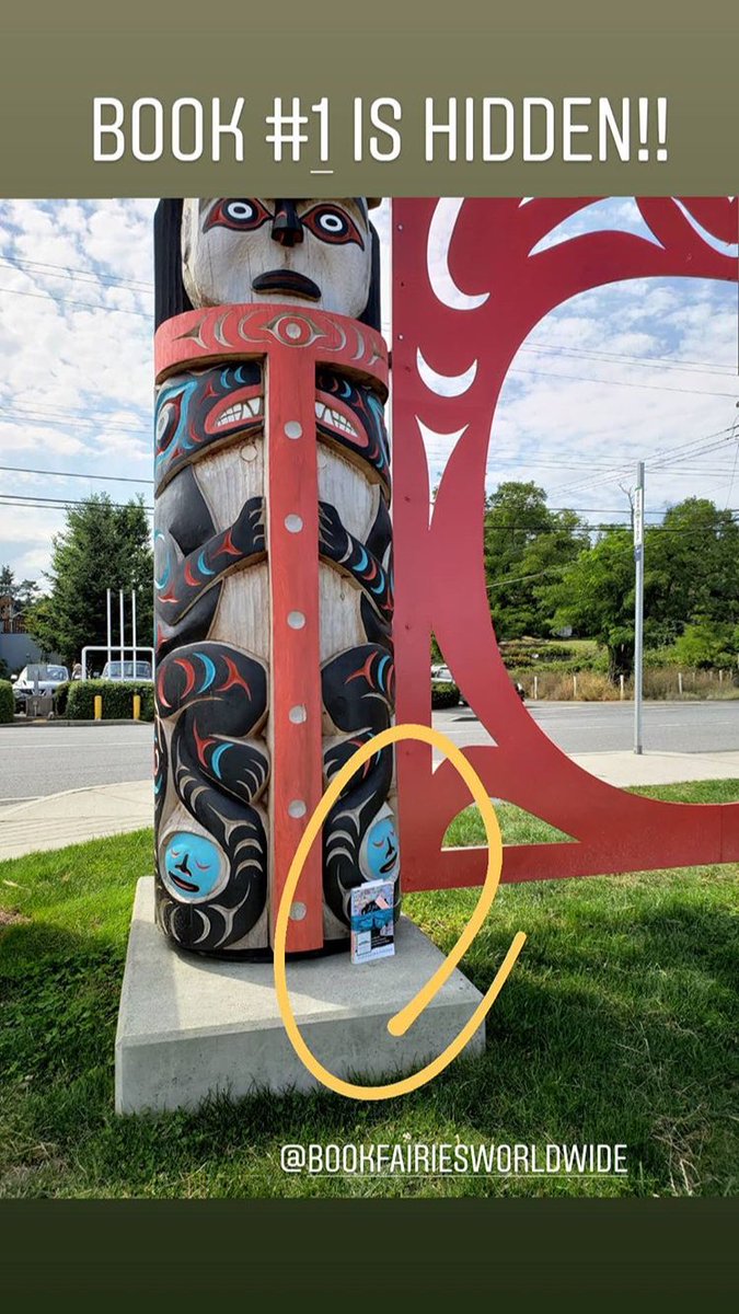 1st book hidden in #Nanaimo BC by new Book Fairy on #VancouverIsland 📚Who found #agirlnamedlovely by Catherine Porter @porterthereport at base of Totem at Departure Bay Beach?? Let us know: use #bookfound
#ibelieveinbookfairies