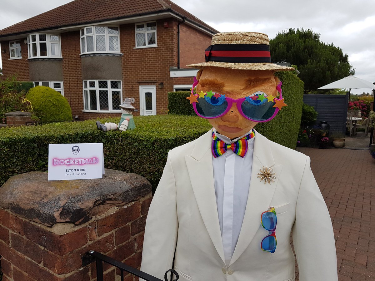 GaryBilliald's tweet photo. @eltonofficial #rocketman Still standing in style at the West Hallam Scarecrow trail!!! https://t.co/Wqjfg9F9xC