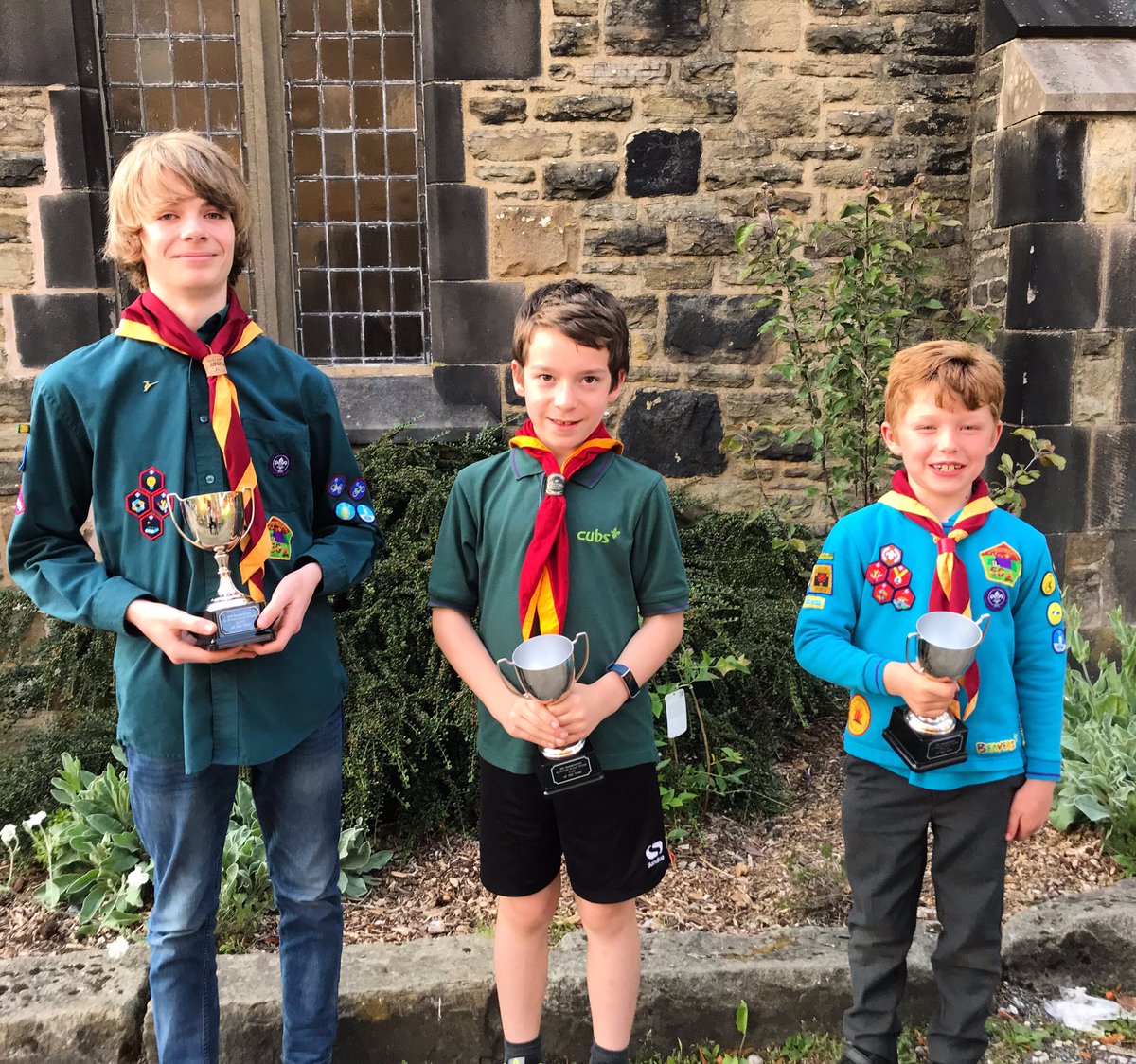 9thRamsbottom's tweet photo. Congratulations to our Beaver, Cub and Scout of the year. Thoroughly well deserved and we are very proud. You are amazing young people. #team9thrammy #TeamBRScouts #SkillsForLife #brscouts https://t.co/ojjoSt8qkp