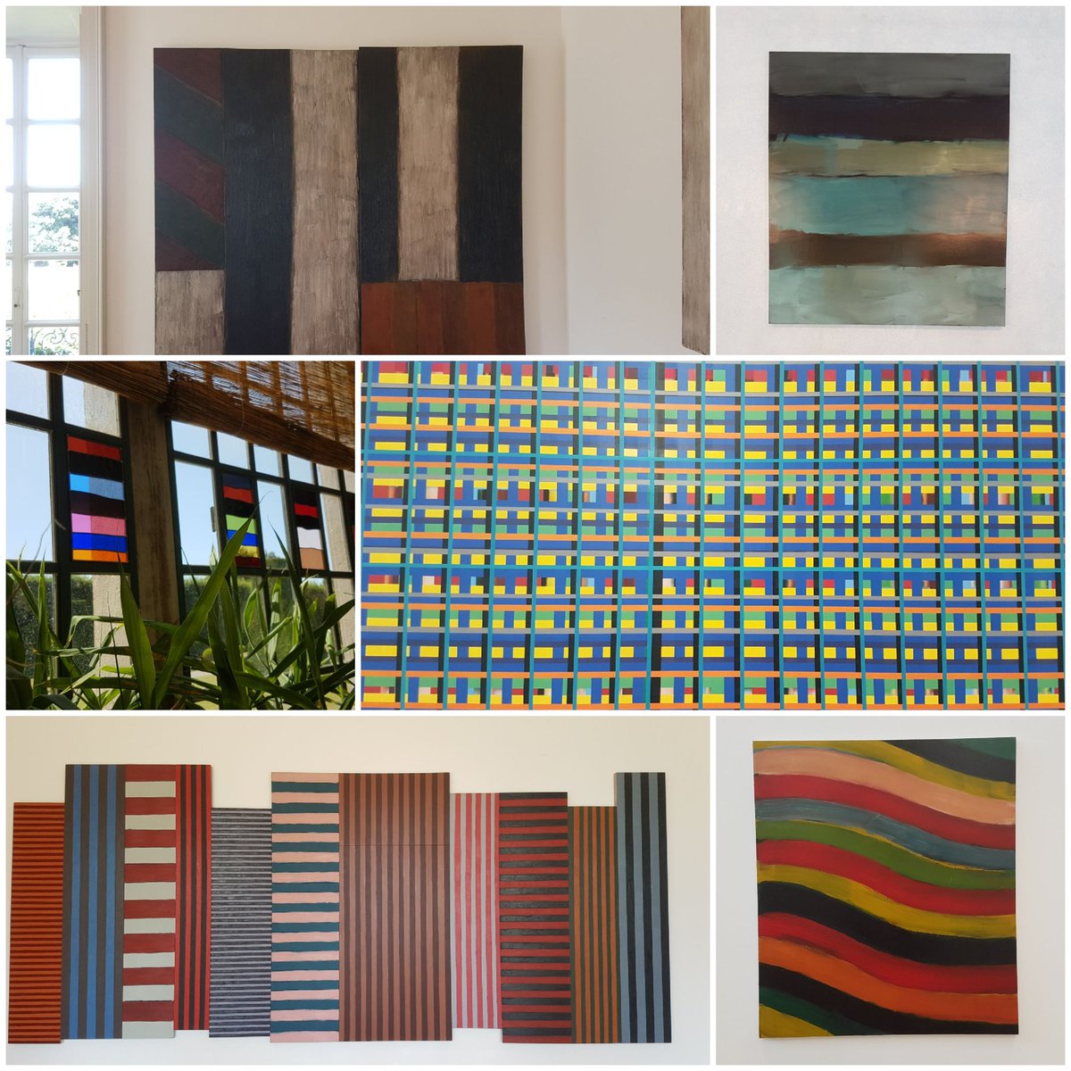 gpmarcellini's tweet image. «Perchè le strisce? Perchè possono essere qualsiasi cosa. E possono essere qualsiasi cosa perché non sono nulla. Trasformare il nulla in qualcosa è più interessante che trasformare qualcosa in qualcos’altro» #LongLight  @seanscully_art  @VillaPanza