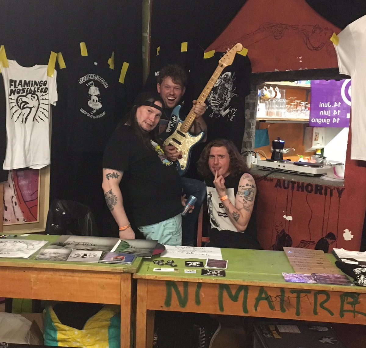 murderburgersUK's tweet photo. Switzerland was wonderful. Best two days of tour so far. Even slipping on rocks when we went swimming and smashing my chin open and getting covered in blood was EUPHORIC. Heading to Italy today to play @punkrockraduno ! Last day of tour with @flamingonosebleed ! https://t.co/4P97ngjfdB