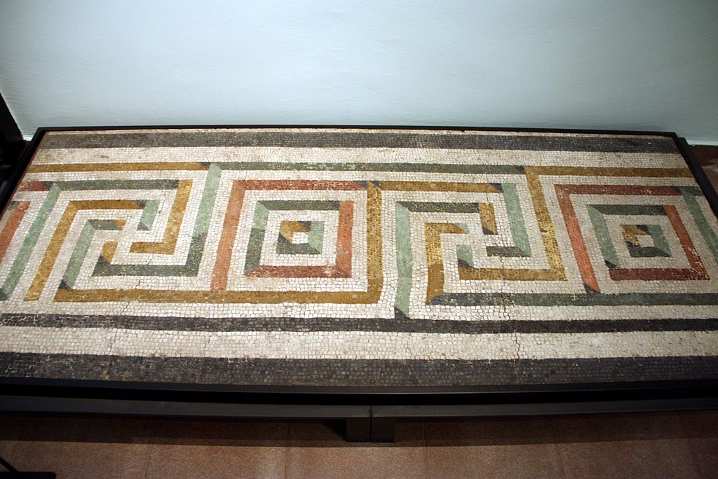 This is a Roman version, but same look as Greek. It's also called a key pattern or a fret pattern.