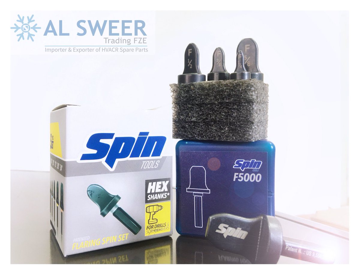 AlSweerFze's tweet image. ❄Al Sweer Trading FZE authorized distributor of SPIN.

THE ULTIMATE FLARING &amp;amp; SWAGING TOOLS
for HVAC-R and plumbing tubes and pipes

WEBSITE: alsweer.com

#spin #spintools #tools