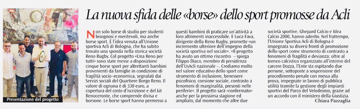 Acli Bologna (@aclibologna) on Twitter photo “Crediamo molto nel valore educativo dello Sport come strumento di #inclusione, benessere psicofisico, coesione #sociale, contrasto e fenomeni di marginalità presenti nelle #periferie” <a href="/diaco_filippo/">Filippo Diaco</a> <a href="/EliSoglio/">Elisabetta Soglio</a> <a href="/Avvenire_Nei/">𝐀𝐯𝐯𝐞𝐧𝐢𝐫𝐞</a> <a href="/USACLI/">US ACLI_nazionale</a> <a href="/Acli_nazionali/">Acli Nazionali</a> <a href="/Rob_Rossini5/">Roberto Rossini</a> <a href="/RugbyIta/">#RugbyItaly</a> “Crediamo molto nel valore educativo dello Sport come strumento di #inclusione, benessere psicofisico, coesione #sociale, contrasto e fenomeni di marginalità presenti nelle #periferie” <a href="/diaco_filippo/">Filippo Diaco</a> <a href="/EliSoglio/">Elisabetta Soglio</a> <a href="/Avvenire_Nei/">𝐀𝐯𝐯𝐞𝐧𝐢𝐫𝐞</a> <a href="/USACLI/">US ACLI_nazionale</a> <a href="/Acli_nazionali/">Acli Nazionali</a> <a href="/Rob_Rossini5/">Roberto Rossini</a> <a href="/RugbyIta/">#RugbyItaly</a>