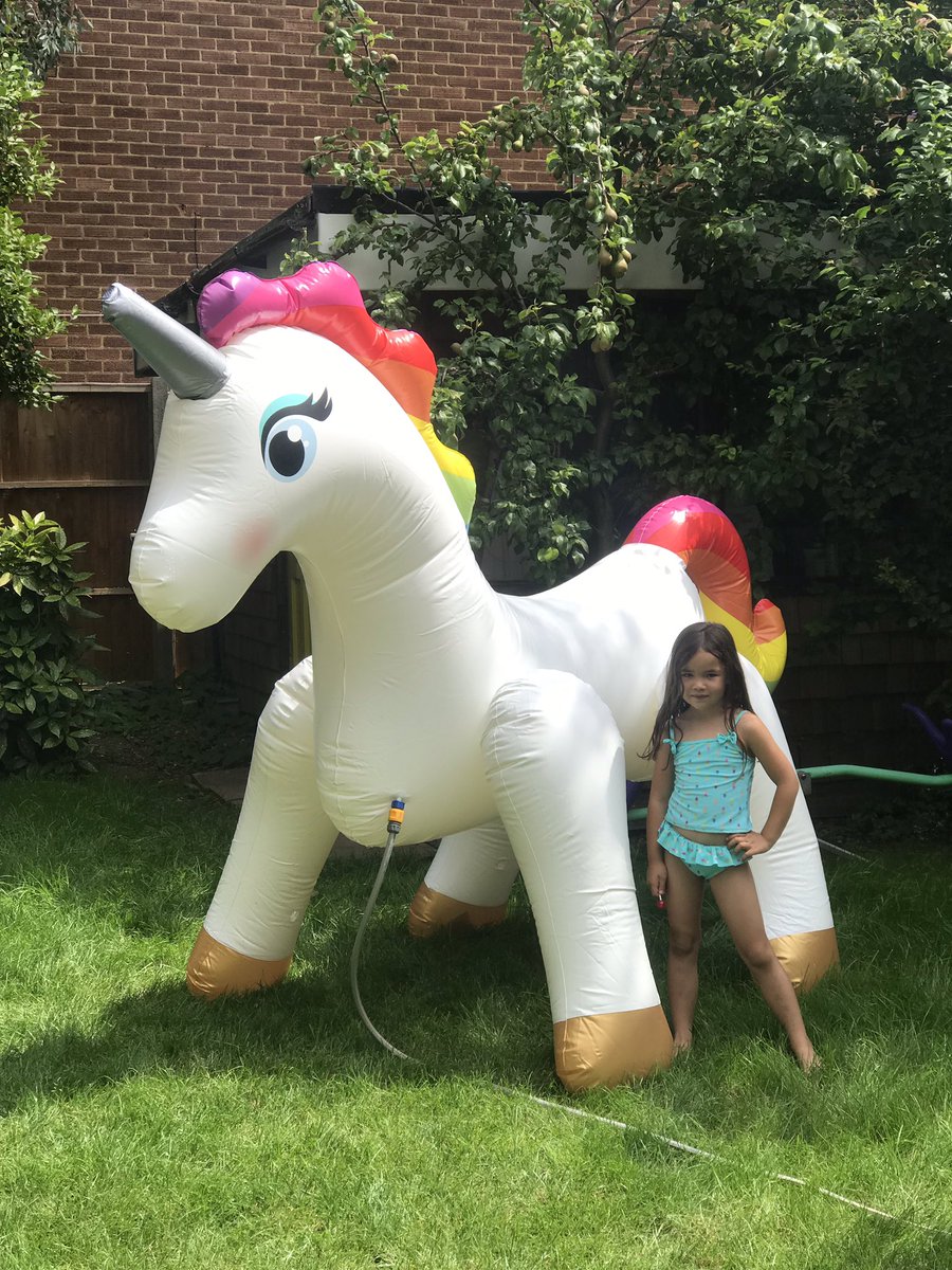 tesco inflatable unicorn sprinkler