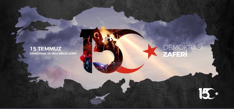 #15TemmuzGecesi kahraman milletimiz  destansı bir direnişle;İstiklal ve istikbalini işgalci hainlere teslim etmedi.Demokrasi kazandı ! Bütün şehitlerimize Allah’tan rahmet,gazilerimize şifalar dilerim.🇹🇷