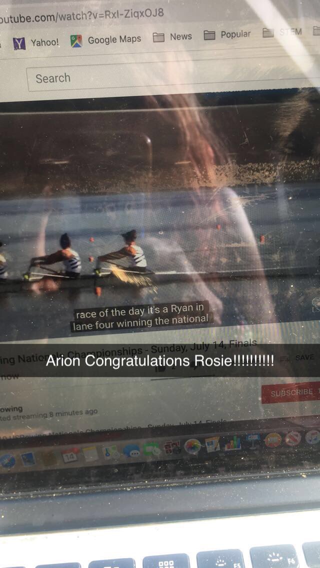 Profpatrice's tweet photo. Congratulations @TorciviaRosie gold medal in 4x #USRnats2019 #gorosiego @usrowing @Cougar_Rowing https://t.co/SD2ENt6Ae2