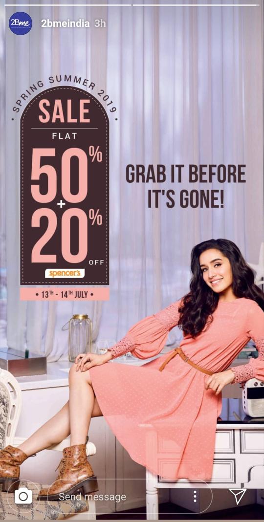 Harinder_skfan's tweet photo. Most beautiful @ShraddhaKapoor for @2B_Mee 🌸💕 #WeekendOffer #2Bme #ShraddhaKapoor !! https://t.co/gUhGgk41y4