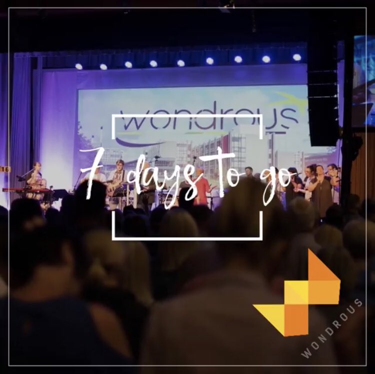 7  D A Y S  T O  G O

Join us, 21st- 26th July;
11am Bible Studies
2pm Seminars
7.30pm Evening Celebrations

With Crèche and a sensory area for those who need it.

For more info visit elimchurchireland.com/wondrous

#WondrousEbwi #WeAreWondrous #SoWillI