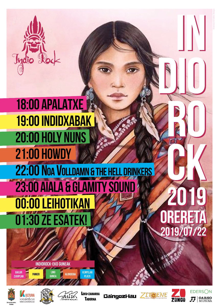 LEIHOTIKAN's tweet photo. Datorren astean uztailak 22 #orereta n egongo gara! El lunes 22 de Julio estaremos en Orereta #indiorock #madalenak2019 https://t.co/ydlJZmCok1