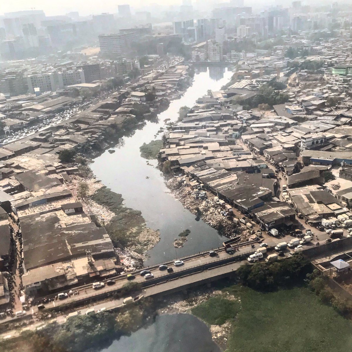 Mithi River, Mumbai. #CitiesFromTheSky series