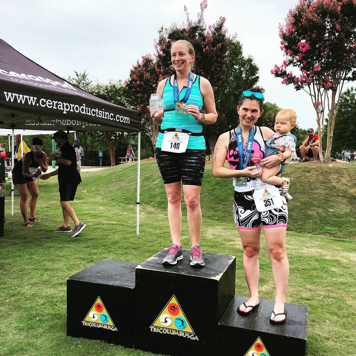 spirate83's tweet image. First place overall female in the floatie division #swimbikerun #tri