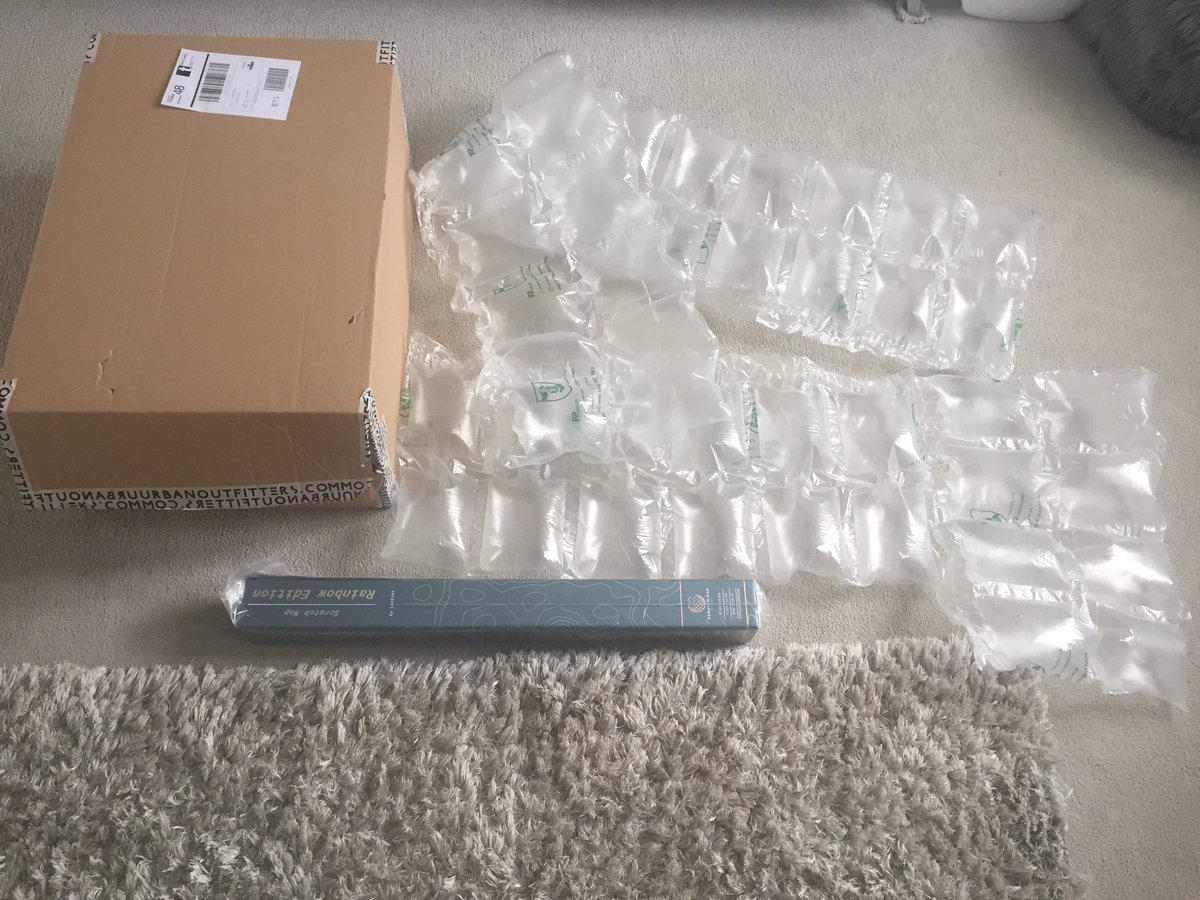 mrsp_p's tweet photo. @UrbanOutfitters it says recyclable but really? Packaging to fit a small child? https://t.co/UOp491OjQ3