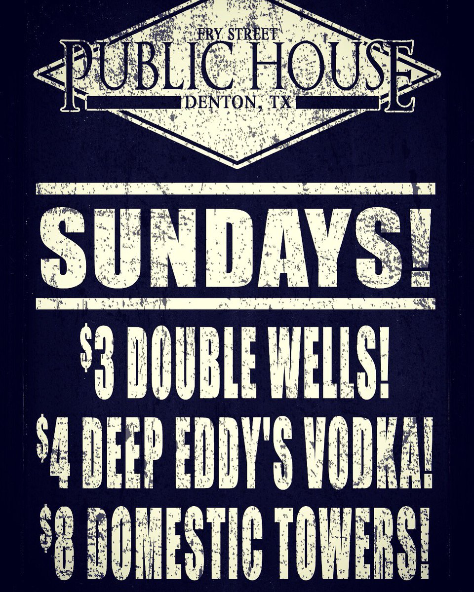 Sunday Funday tonight at Fry Street Public House buy 2 Shiner Blondes get the 3rd free! FREE pool, beer pong, Connect 4 and more games. #PHonFry #PHDTX