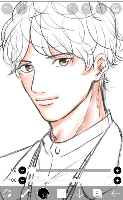 七三分けのtwitterイラスト検索結果