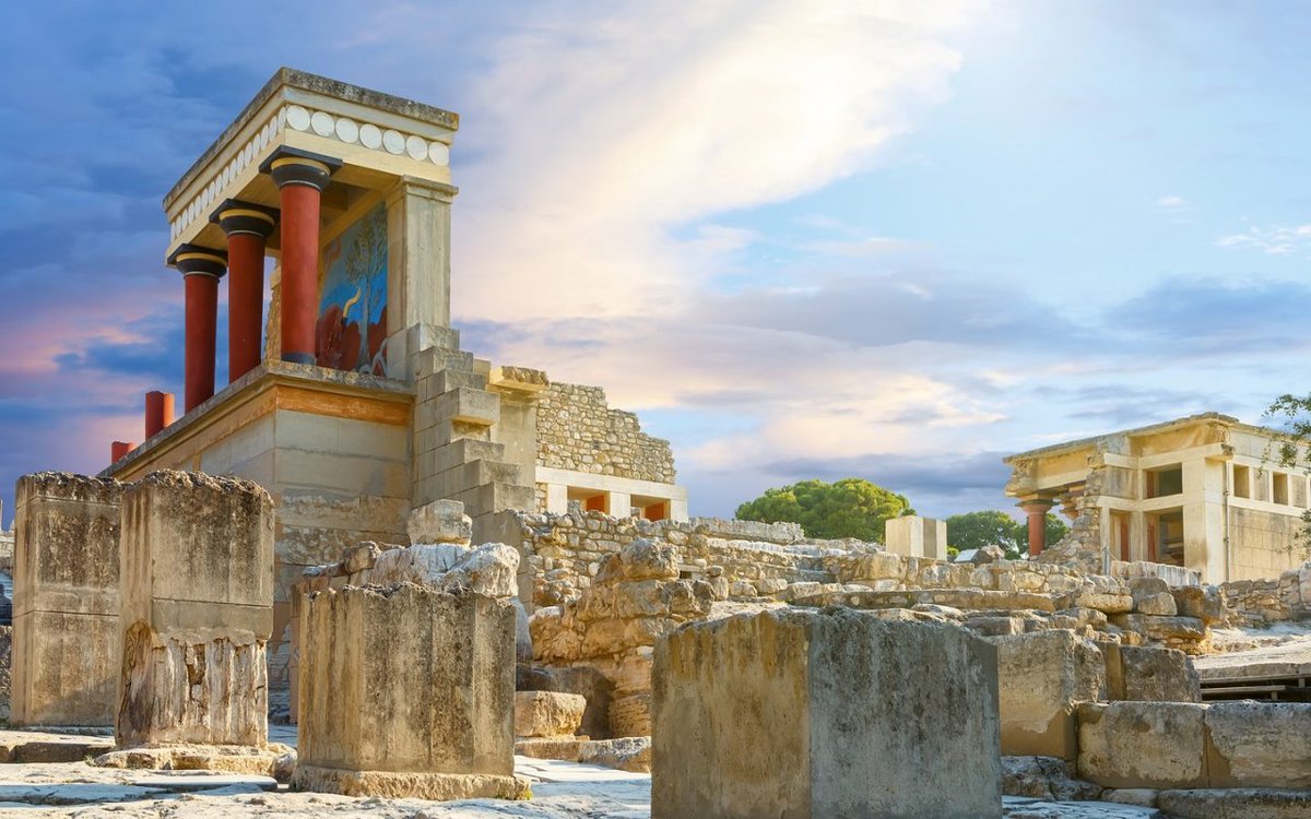 This labyrinth was supposed to have been located near Minos' Palace at Knossos on the island of Crete.