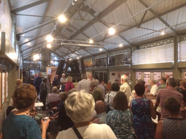 RadstockMuseum's tweet photo. Party time!!Celebrating our 20th birthday in #oldmarkethall, we had our own rave-up (sort-of!!) How many combined years' volunteering was there?!! Big hugs &amp; thanks to all #volunteers old and new 💐 @MNRJournal @TimLethaby @SomGuardian @RadstockTC @MendipLiving @CountyGazette https://t.co/rwNI1fgs7g