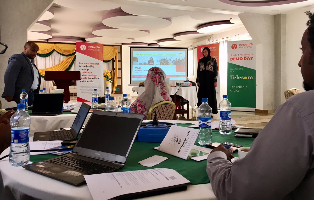 VC4A_Africa's tweet photo. Welcoming all #mentors to the VC4A #mentordrivencapital program: creating value for #startups by sharing #knowledge #experience #network gained over the course of a career #Hargeysa #WorkinProgressAlliance @so_innovate @Telesomcompany @SGHARGEISA https://t.co/Ji0OsA51VC