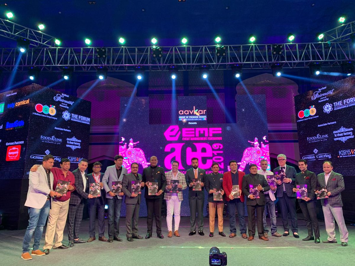 emf_ace's tweet photo. The successful launch of EMF ACE Magazine!
@FairmontHotels @lakshyarajmewar 

#EMFACEMagazine #Launch #EventManagementFederation #EMF #EMFACE #EMFACE2019 #ACE2019 #EventManagement  #WeddingPlanner #PanelDiscussion #DestinationWedding #EventManager #FairmontJaipur #Jaipur https://t.co/OmkTPuGcJE