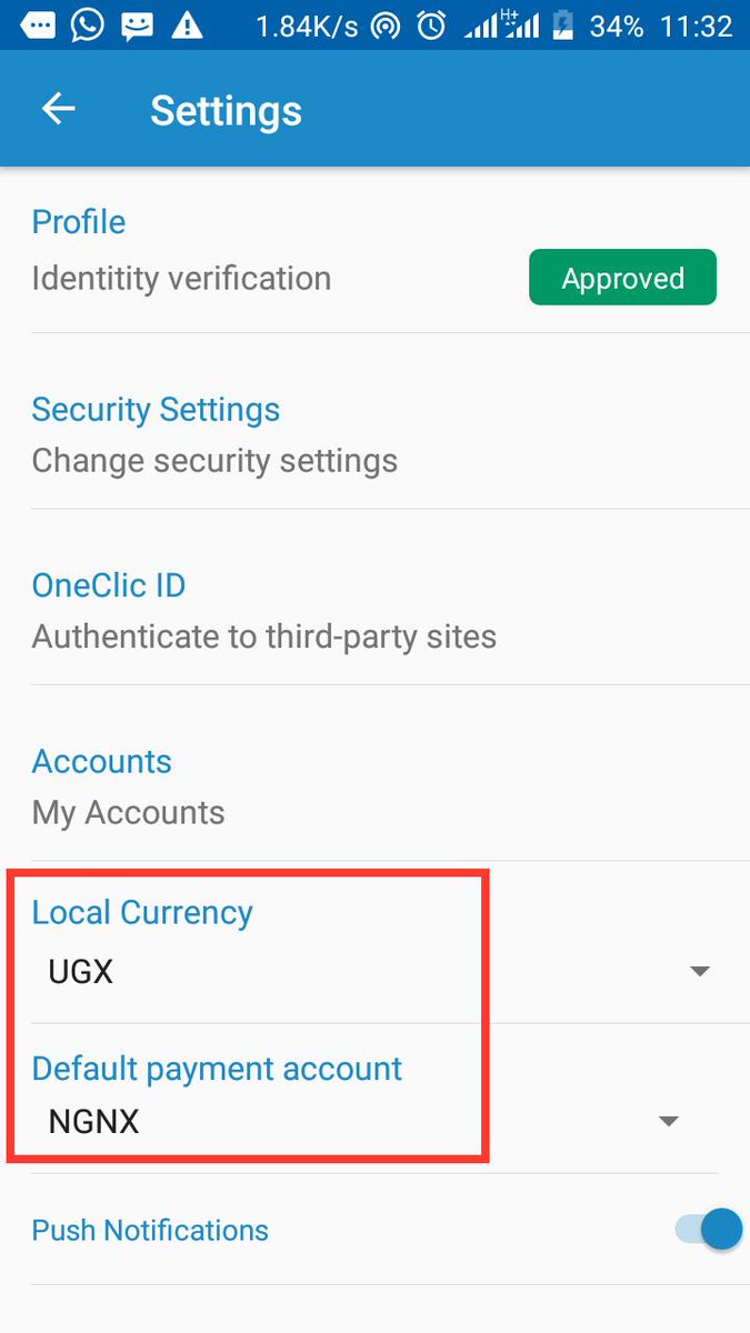 clicyourworld's tweet photo. #ClicWallet use Local Currency settings to localise the wallet for in-country fiat cash in/out options and bill payments. Default Payment Account settings to specify source account for ClicPay and bill payments - real #GlobalWallet in the making #AtZeroCost using #Stellar ππ https://t.co/dsZmFVJZ3Z