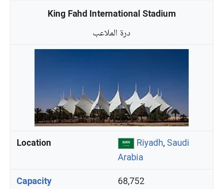 Zia S Tweet King Fahd International Stadium Has 68k Capacity