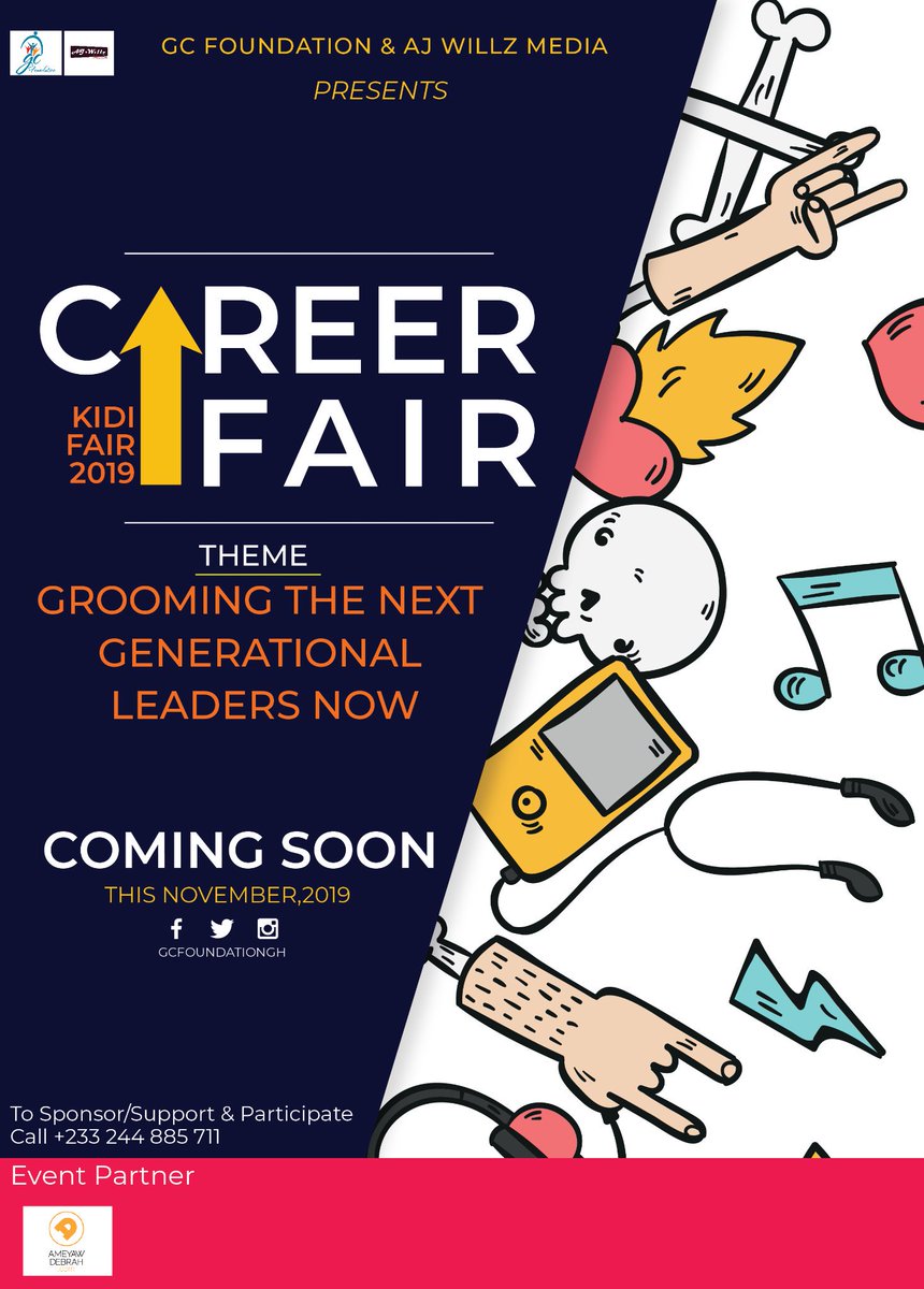 GCFoundationgh's tweet photo. The future we will have is dependent on the career choices we make as we grow up and in school.4 this reason We and @ajwillzmedia brings the "Career Fair(Kidi fair 2019) for JHS students in the New Juabeng Municipality on the theme "Grooming The Next Generational Leaders Now" https://t.co/NEyCSk3vLm
