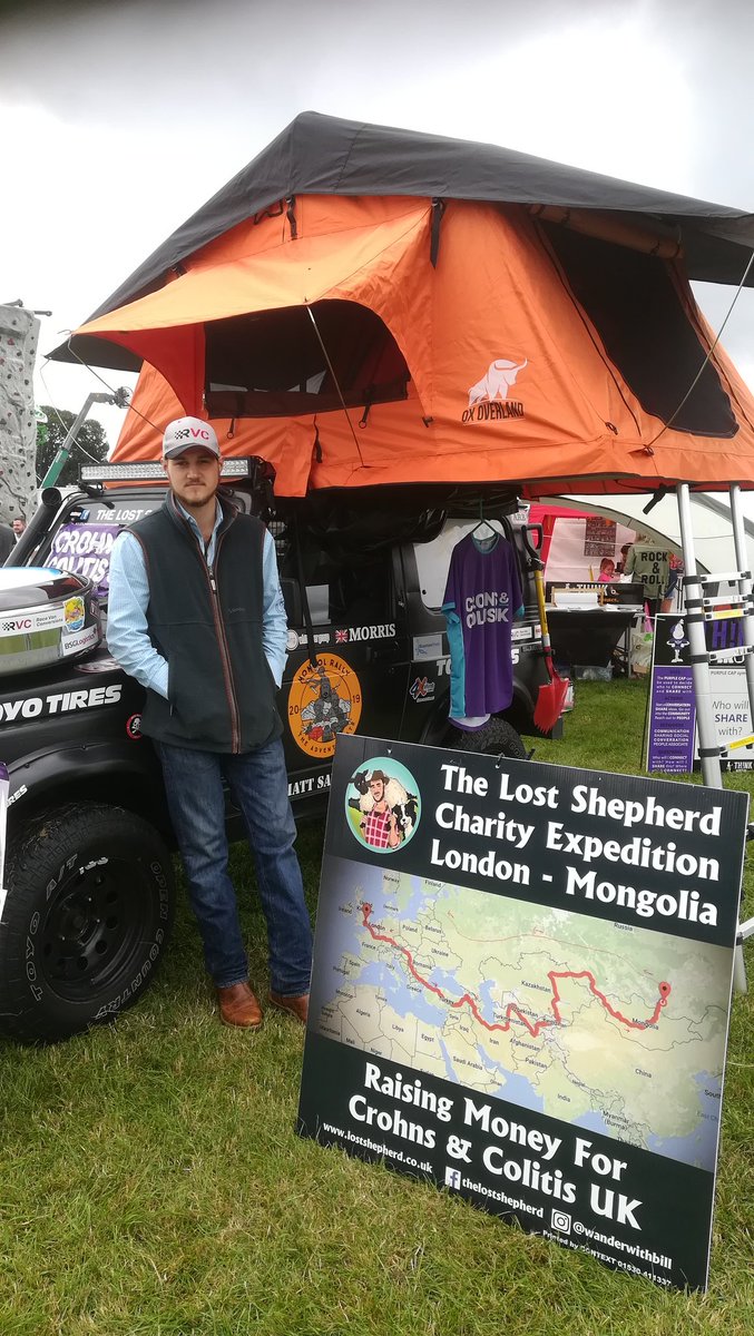 DeanaBamford's tweet photo. Here at @ashbyshow with Billy who's about to go on the Mongol Rally! Come and talk to him about his journey and plans.. https://t.co/77LGzVwYIJ