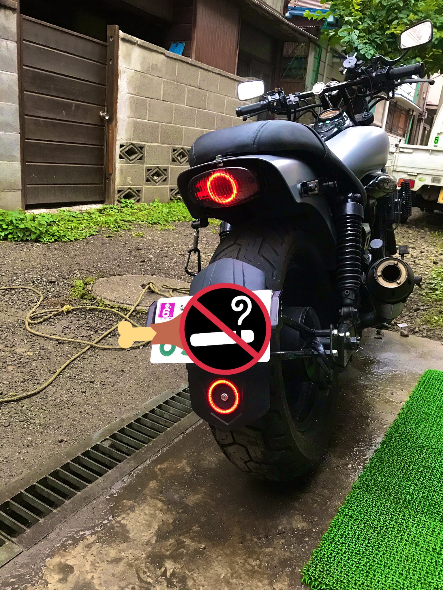 エリミネーター250v フラットフェンダー テールランプは付きません エリミネーター250v フラットフェンダー テールランプは付きませ